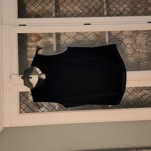 Vineyard Vines Black Velvet Sleeveless Top